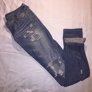 Standards + Practices Ripped Light Washed Jeans